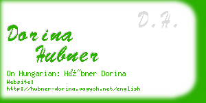 dorina hubner business card